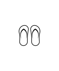 slipper icon,vector best line icon.