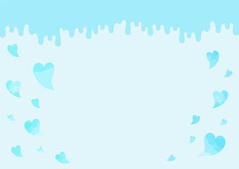 チョコレートが上から垂れているイラスト Wall Mural Dahlia