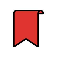 Bookmark Flat Icon Vector Logo Template illustration