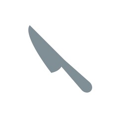 Knife Flat Icon Vector Logo Template Illustration