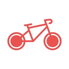 Bicycle Flat Icon Vector Logo Template Illustration