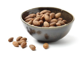 Torreya grandis seeds nut on white background