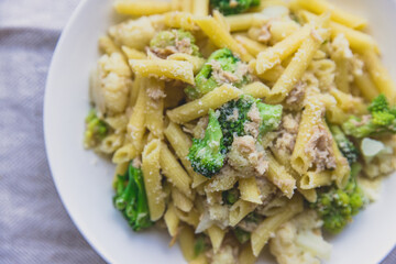 ブロッコリーとツナのペンネ
Penne