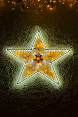 Neon light in shape of star