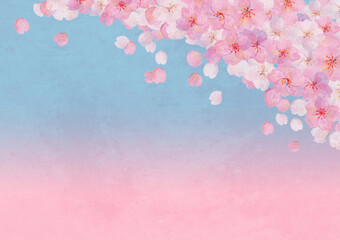 レトロな水彩 桜の背景素材 ソメイヨシノ 花見 和風 和柄 昭和レトロ 入学 卒業 Wall Mural Ayumi Taka レトロな水彩 桜の背景素材 ソメイヨシノ 花見 和風 和柄 昭和レトロ 入学 卒業 Wall Mural Ayumi Taka