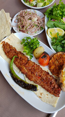 delicious turkish kebabs and excellent food, grill, adana, turkey,