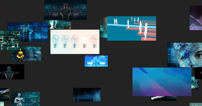 Multimedia Entertainment Video Wall Looping