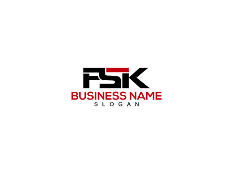 FSK Letter Type logo Icon Vector