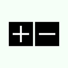 Obraz premium Plus minus icon