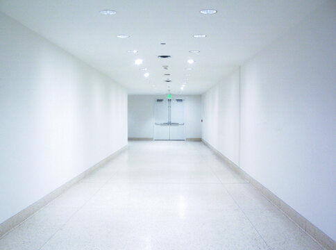 Interior of empty corridor