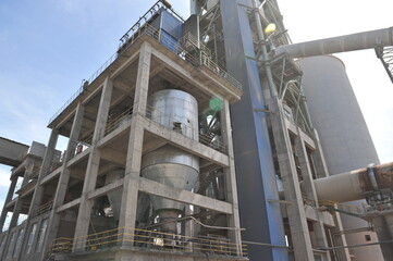 Zhambyl region, Kazakhstan - 05.15.2013 : Tanks and pipes connecting different sectors of the...
