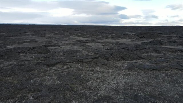 Reveling a huge lava field