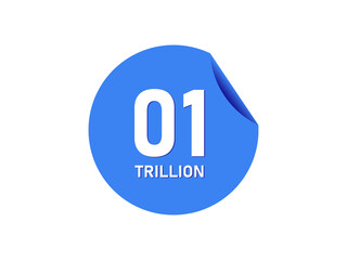 1 trillion texts on the blue sticker