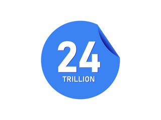 24 trillion texts on the blue sticker