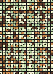 Abstract Geometric Pattern generative computational art illustration