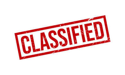 Classified Rubber Stamp. Classified Rubber Grunge Stamp Seal Vector Illustration