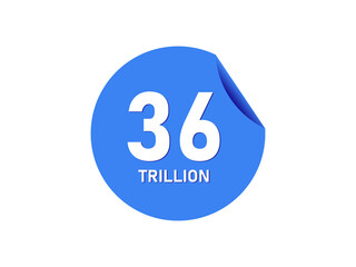 36 trillion texts on the blue sticker