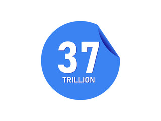 37 trillion texts on the blue sticker