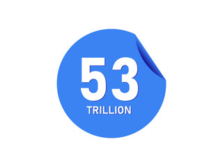 53 trillion texts on the blue sticker