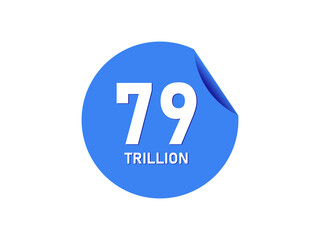 79 trillion texts on the blue sticker