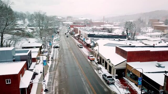 Boone NC, Boone North Carolina in Snow