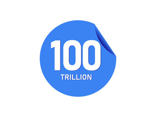 100 trillion texts on the blue sticker