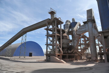 Zhambyl region, Kazakhstan - 05.15.2013 : Tanks and pipes connecting different sectors of the...