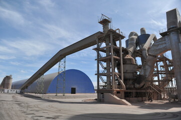 Zhambyl region, Kazakhstan - 05.15.2013 : Tanks and pipes connecting different sectors of the...