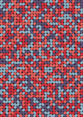 Fototapeta premium Abstract Geometric Pattern generative computational art illustration