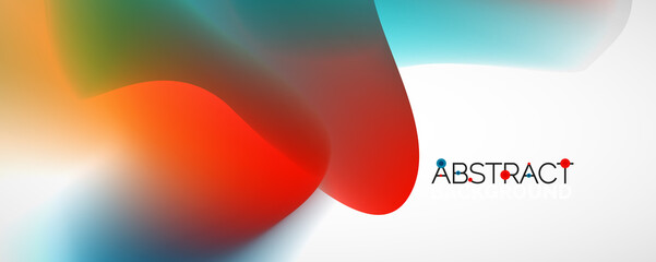 Fluid color gradient abstract background, trendy colorful wallpaper. Vector illustration for placards, brochures, posters, banners and covers