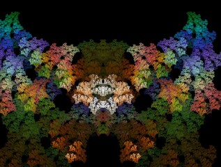 Imaginatory fractal background Image