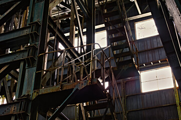 炭鉱施設　第一立坑櫓