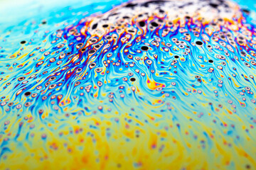 bańka mydlana kolory barwy abstrakcja