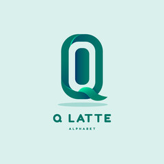Letter Q alphabet logo. for the company or your poster sign