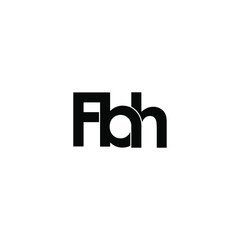fbh letter original monogram logo design