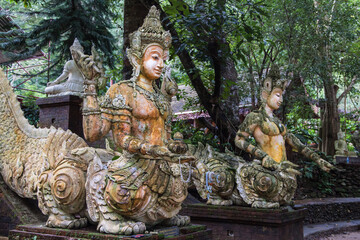 Mystic Creatures at Wat Pha Lat in Chiang Mai