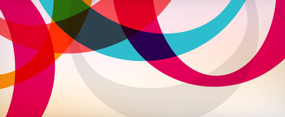 Ring geometric shapes, o letter repetition wallpaper. Abstract background for business or technology presentations, internet posters or web brochure covers