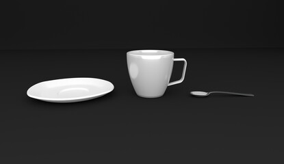 Coffee Mug White Set 