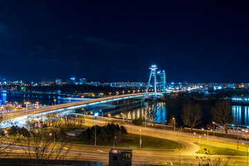 Fototapeta na wymiar ブラチスラバの夜景