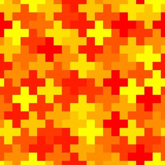 Cross shapes columns seamless pattern. Geometric ornament for textile print