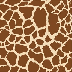 giraffe skin in egg color stripe repeated seamless brown pattern texture for background