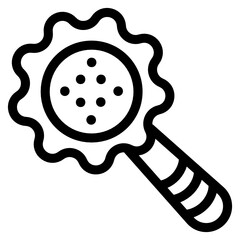 
Da kids rattle icon in line design
