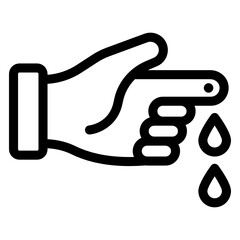 
An icon design of finger cut, editable vector 
