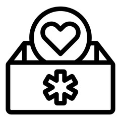 Obraz premium Modern style icon of medical drawer 