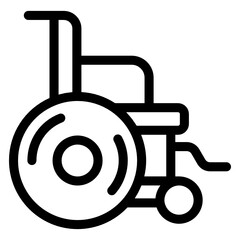 
Editable design of wheelchair icon
