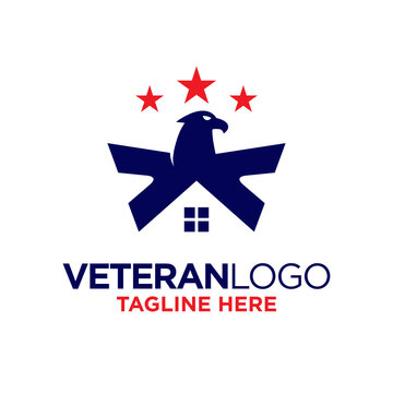 Veteran Logo Design Template Inspiration, Vector Illustration.