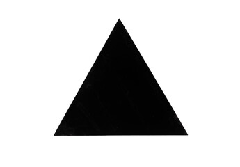 abstract black geometric triangle isolated on white background