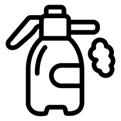
A construction foam spray linear icon design
