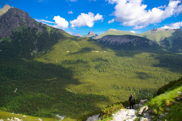 landscape with mountains and sky