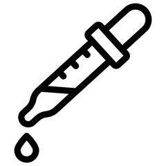 
Drop with eye, linear design of eye tear icon
